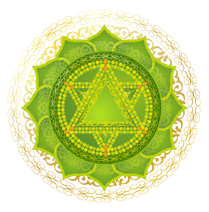 Heart Chakra Green Emerald Mandala